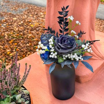 Midnight Bloom brudbukett – kundönskemål från Julie Fleur