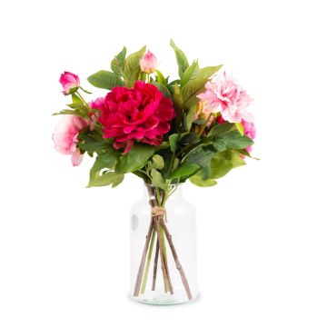 Konstgjord vårbukett PALESA, cerise-rosa, 55cm, Ø40cm