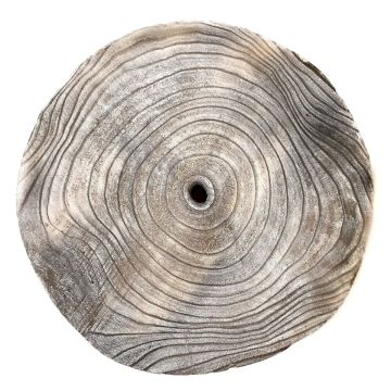 Kotouč z paulovnie JESSALYN, šedý, Ø38-40cm