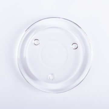 Rund ljusunderlägg VINCENTIA i glas, klar, Ø11cm Rund ljusunderlägg VINCENTIA i glas, klar, Ø11cm