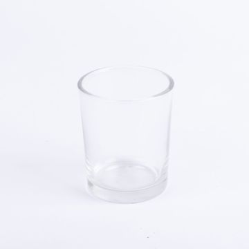 Te-ljushållare i glas MALI, klar, 6,5cm, Ø5,5cm