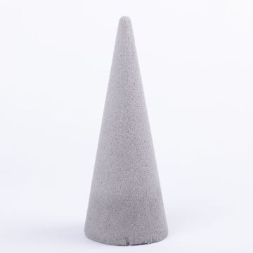 ®mosy blomsterfoamkon ZOILA för konstblommor, grå, 26cm, Ø10cm ®mosy blomsterfoamkon ZOILA för konstblommor, grå, 26cm, Ø10cm
