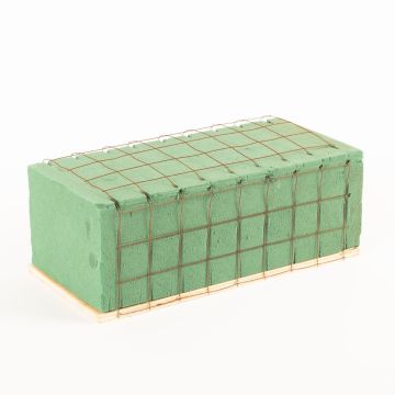 ®mosy Ökodur stifteskum för sorgfloristik SERLO med trådnät, underlag av naturträ, grönt, 23x11x8,5cm ®mosy Ökodur stifteskum för sorgfloristik SERLO med trådnät, underlag av naturträ, grönt, 23x11x8,5cm