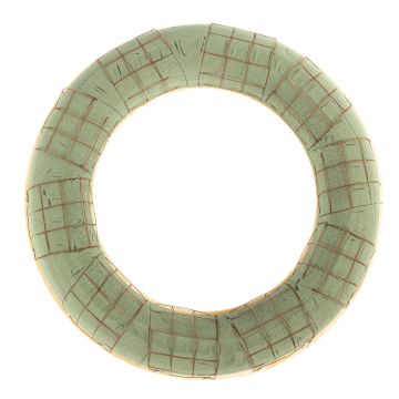 ®mosy Ökodur stäcksvamp ring CRAILO med trådnät, underlag av naturträ, grön, 5cm, Ø40cm