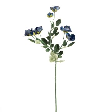 Konstgjord vildrosgren FOSETTA, Eco Collection, kungsblå, 70cm, Ø3-5cm