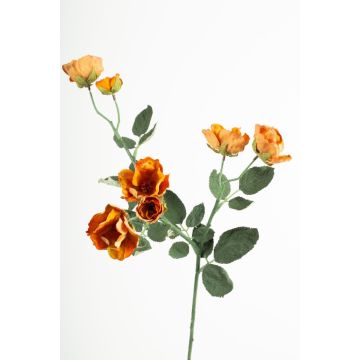 Konstgjord vildrosgren FOSETTA, Eco Collection, orange-gul, 70cm, Ø3-5cm