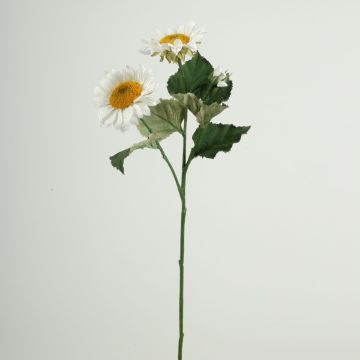 Plastgren med solros HAITALA, Eco Collection, vit-lila, 65cm, Ø9-10cm