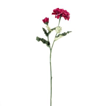 Dekorativ blomkvist, zinnia GUNDISINE, Eco Collection, mörka cerise, 65cm, Ø9cm