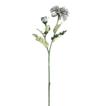 Dekorativ blomkvist, zinnia GUNDISINE, Eco Collection, gråblå, 65cm, Ø9cm Dekorativ blomkvist, zinnia GUNDISINE, Eco Collection, gråblå, 65cm, Ø9cm
