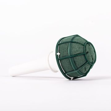 ®mosy våtstiftmassa brudbukettstativ MALUHA med plasthandtag, galler, grönt, 18cm, Ø7,5cm ®mosy våtstiftmassa brudbukettstativ MALUHA med plasthandtag, galler, grönt, 18cm, Ø7,5cm