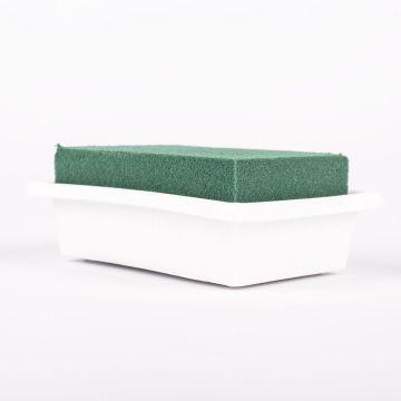 ®mosy rektangulär skål av våtsteckmassa MOMOKO för blomsterarrangemang, grön-vit, 12,5x8,5x4,5cm ®mosy rektangulär skål av våtsteckmassa MOMOKO för blomsterarrangemang, grön-vit, 12,5x8,5x4,5cm