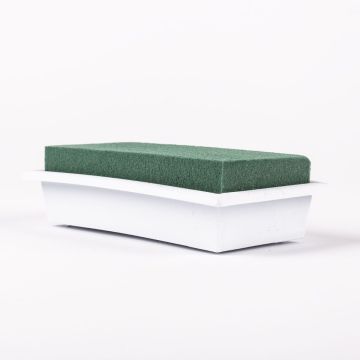 ®mosy rektangulär skål av våtsteckmassa MOMOKO för blomsterarrangemang, grön-vit, 17x9x4,5cm ®mosy rektangulär skål av våtsteckmassa MOMOKO för blomsterarrangemang, grön-vit, 17x9x4,5cm
