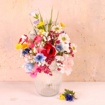 Individuell brudbukett med ängsblommor - kundönskemål från Heidi