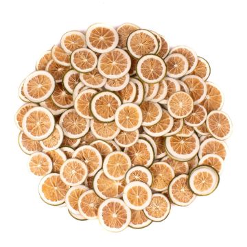 Torkade citronskivor JORKER, gröna, Ø4-6cm, 250g