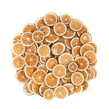 Torkade apelsinskivor LILLEMOR, gröna, Ø4-6cm, 250g