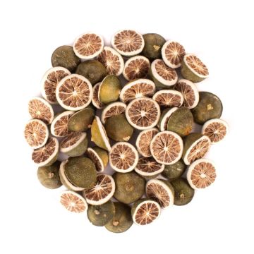Torkade citronhalvor KRESZENTIA, gröna, Ø3-4cm, 250g