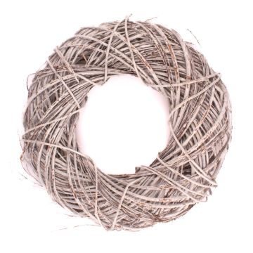 Naturdekoration, pilkrans JOZIAH, vit, Ø35cm Naturdekoration, pilkrans JOZIAH, vit, Ø35cm