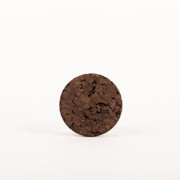 Rund underlägg i pressad kork MANARA, mörk, 1,8cm, Ø10cm