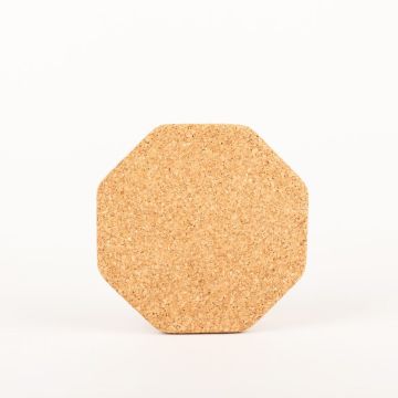 Åttkantig underlägg i pressad kork MANARA, natur, 1,5cm, Ø18cm Åttkantig underlägg i pressad kork MANARA, natur, 1,5cm, Ø18cm