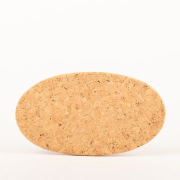 Oval underlägg av pressad kork MANARA, natur, 29x16x1,5cm