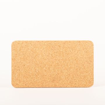 Rektangulär pressad korkunderlägg MANARA, natur, 35x20x1cm Rektangulär pressad korkunderlägg MANARA, natur, 35x20x1cm
