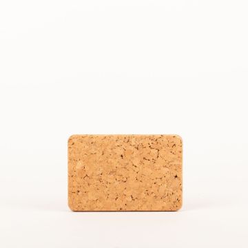 Rektangulär pressad korkunderlägg MANARA, natur, 15x10x1,5cm
