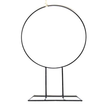 Metallring FREYDIS med fot, svart, 40cm, Ø28cm Metallring FREYDIS med fot, svart, 40cm, Ø28cm