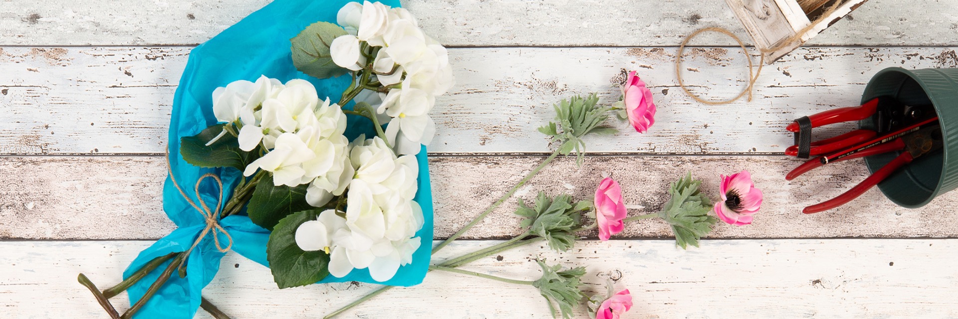 Individuella hortensiabuketter &amp; arrangemang